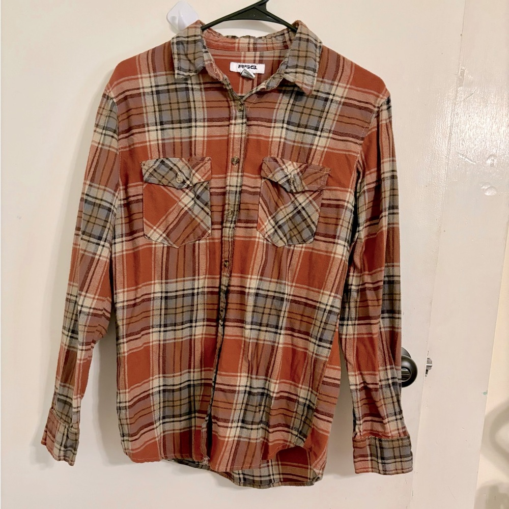 RSQ Oversized Plaid Flannel